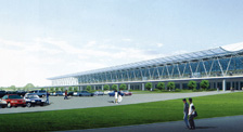 河南郑州机场的航站楼